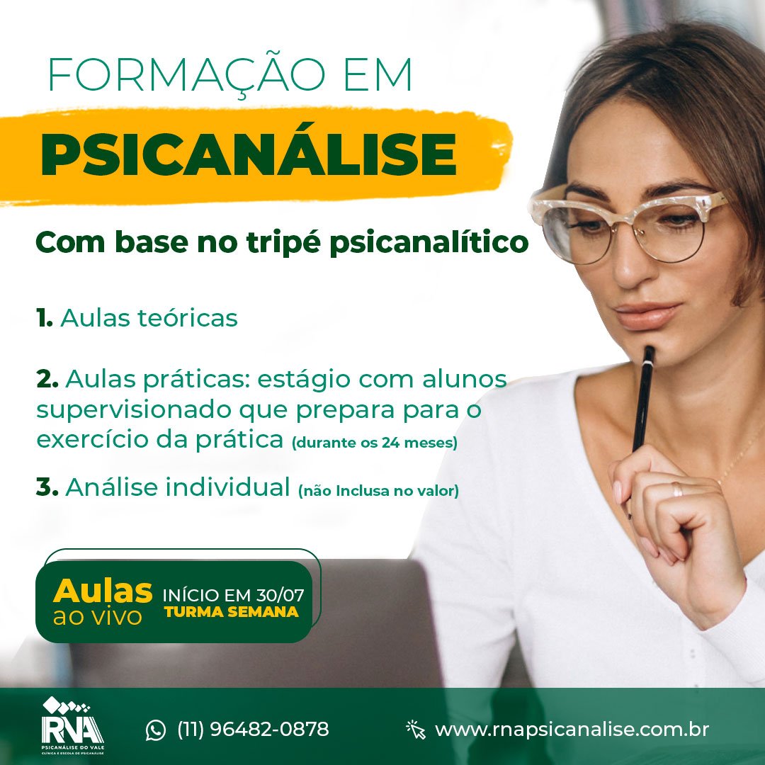 Formação em Psicanálise (Online) 2025